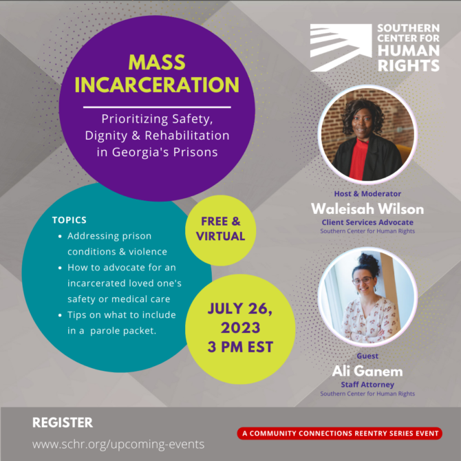Mass Incarceration Prioritizing Safety Dignity And Rehabilitation In Georgias Prisons 